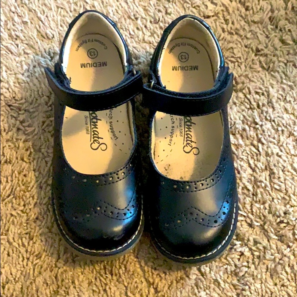 Girls’ black Mary Jane : Lydia- Fototmates